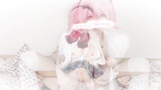 女装 子|crossdresser| 【part２】ピンク髪コス プレでお漏らし射精オナニー 日本人 男の娘 Japanese Hentai Cosplay