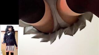 Take an Upside-down Shot of the Futanari JK that is Crazy about your Smartphone! Excited w