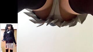 Take an Upside-down Shot of the Futanari JK that is Crazy about your Smartphone! Excited w