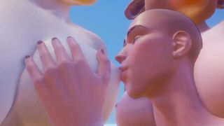 3some Фурри коровы большая грудь сосать