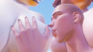 3some Фурри коровы большая грудь сосать