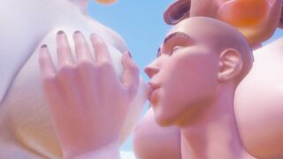 3some Фурри коровы большая грудь сосать