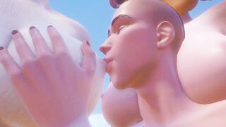 3some Фурри коровы большая грудь сосать