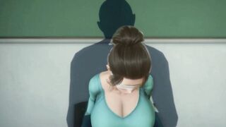 3D HENTAI Fucked Gym Teacher