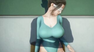 3D HENTAI Fucked Gym Teacher