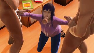 Hinata has Sex for the first Time with the Kage Bunshin no Jutsu