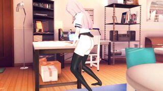 Gamer Girl Forgets to Turn off the Stream Masturbates on the Table [3d Hentai]