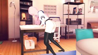 Gamer Girl Forgets to Turn off the Stream Masturbates on the Table [3d Hentai]