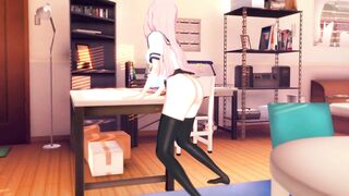 Gamer Girl Forgets to Turn off the Stream Masturbates on the Table [3d Hentai]