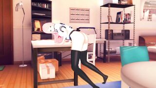 Gamer Girl Forgets to Turn off the Stream Masturbates on the Table [3d Hentai]
