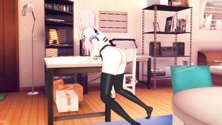 Gamer Girl Forgets to Turn off the Stream Masturbates on the Table [3d Hentai]