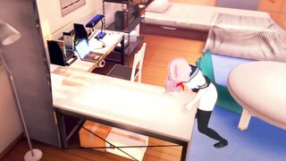 Gamer Girl Forgets to Turn off the Stream Masturbates on the Table [3d Hentai]