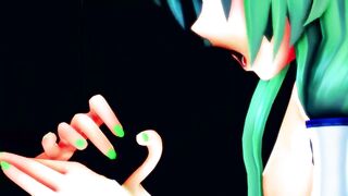 Sanae "you Wanted to see something like This, Right?" [touhou MMD]