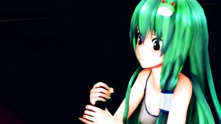 Sanae "you Wanted to see something like This, Right?" [touhou MMD]
