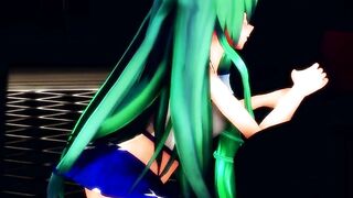 Sanae "you Wanted to see something like This, Right?" [touhou MMD]