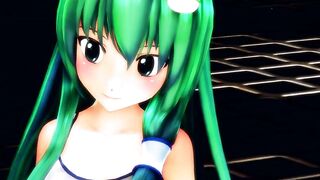 Sanae "you Wanted to see something like This, Right?" [touhou MMD]