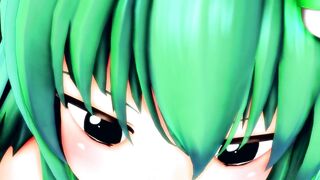 Sanae "you Wanted to see something like This, Right?" [touhou MMD]