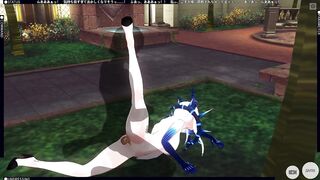 3D HENTAI Fucked Diabla in the Garden and Cum inside her