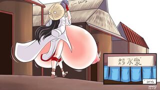 Samoorai Lessiem - Giantess Boobs Growth Hentai Comic