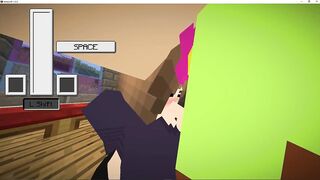 minecraft sex, jenny gives me a blowjob