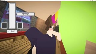 minecraft sex, jenny gives me a blowjob