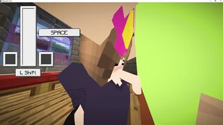 minecraft sex, jenny gives me a blowjob
