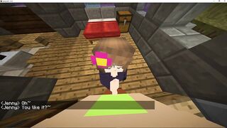 minecraft sex, jenny gives me a blowjob
