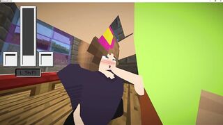 minecraft sex, jenny gives me a blowjob
