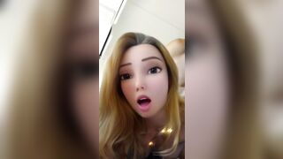 Big Eye Cartoon Babe Sucks my Dick and Gets Fucked!