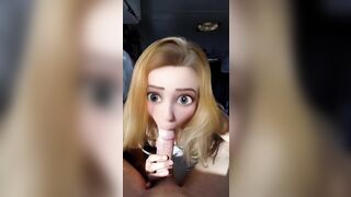 Big Eye Cartoon Babe Sucks my Dick and Gets Fucked!