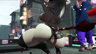 Gorgeous Woman Bouncing her Ass and Boobs (3D Girl Animation)