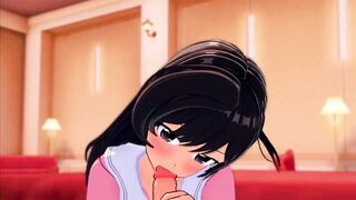 Chizuru Blowjobs her new Boyfriend (POV) (3d Hentai) (rent a Girlfriend)