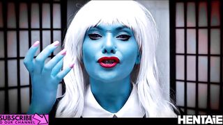 Real Life Hentai - JOI - Hot Blue Alien MILF Squirts everywhere