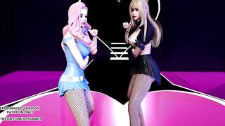 [MMD] Jun Hyo Seong - Good-night Kiss Ahri Seraphine Hot Kpop Dance KDA League of Legends