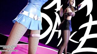 [MMD] Jun Hyo Seong - Good-night Kiss Ahri Seraphine Hot Kpop Dance KDA League of Legends