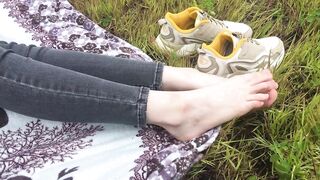 In Nylon Socks in Public