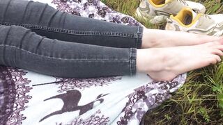 In Nylon Socks in Public