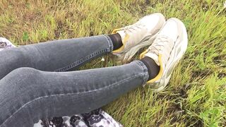 In Nylon Socks in Public