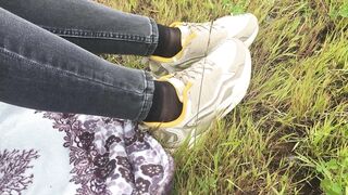 In Nylon Socks in Public