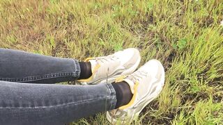 In Nylon Socks in Public