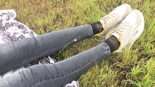 In Nylon Socks in Public
