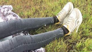 In Nylon Socks in Public