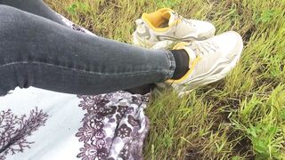 In Nylon Socks in Public