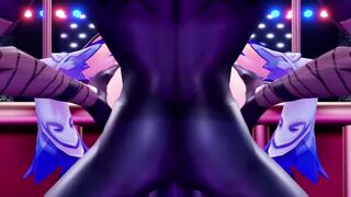 【R18-MMD】Genshin Waifu Nightclub Fuck