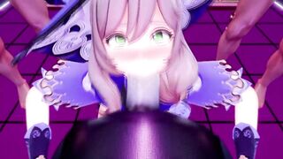 【R18-MMD】Genshin Waifu Nightclub Fuck