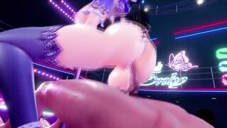 【R18-MMD】Genshin Waifu Nightclub Fuck