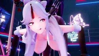 【R18-MMD】Genshin Waifu Nightclub Fuck