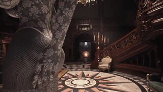 Resident Evil Village Lady Dimitrescu BDSM White Lace Body Stocking - Spanking - Extreme Jiggle
