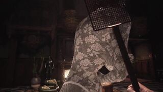 Resident Evil Village Lady Dimitrescu BDSM White Lace Body Stocking - Spanking - Extreme Jiggle
