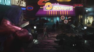 Cyberpunk 2077 and Resident 3. Sex Girl from the Future in the Game Horror | Game 3d